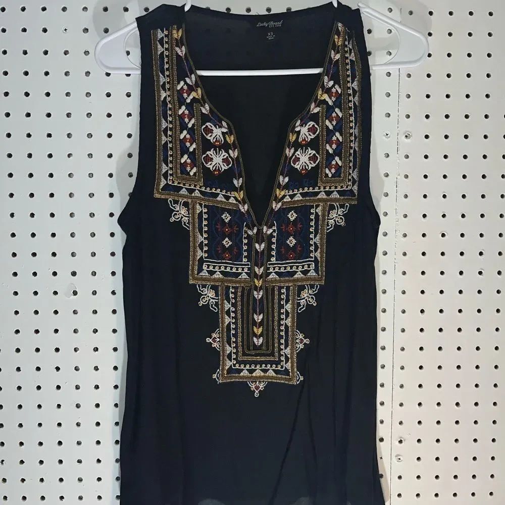 Lucky Brand V neck tank top